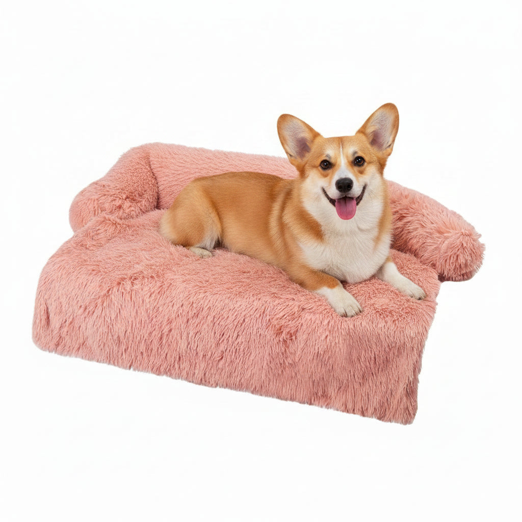 Washable Pet Sofa Blanket, Calming Bed for Large Dogs, Warm Cat Bed Mat, Couches Car Floor, Furniture Protector, Winter
