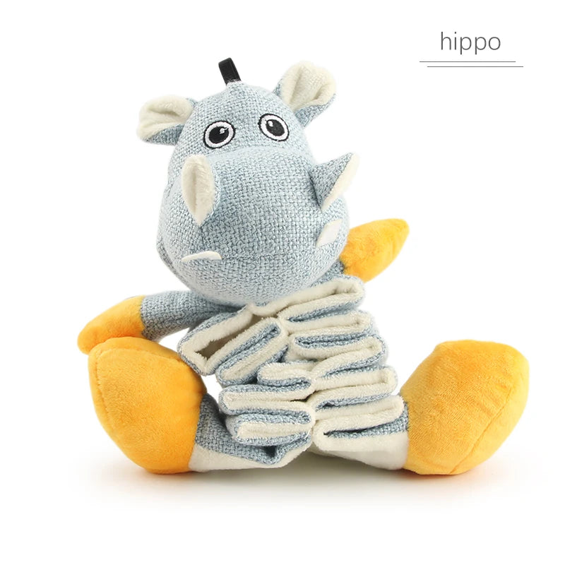Juguete Comedero Lento de Peluche para Perros - Diseño Animal