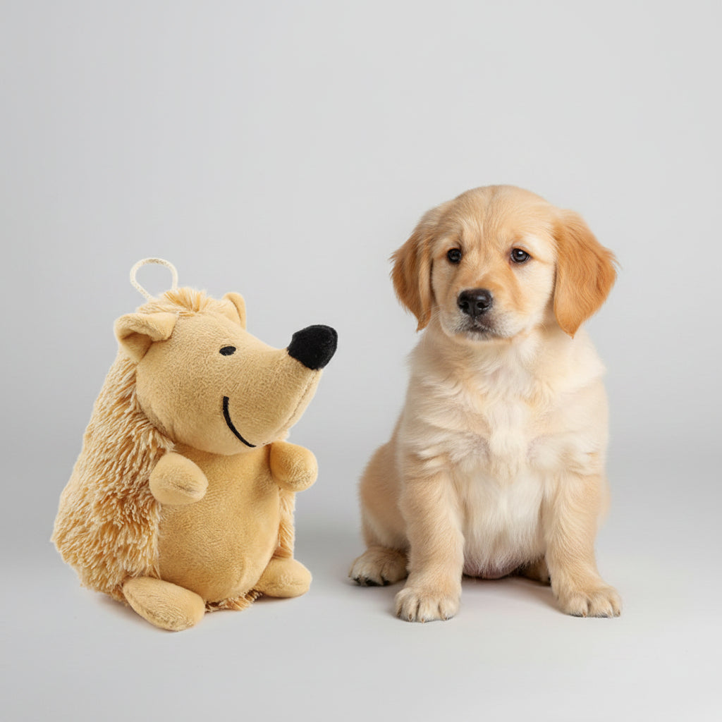 Juguete de Peluche Calamar y Cangrejo con Sonido para Perros