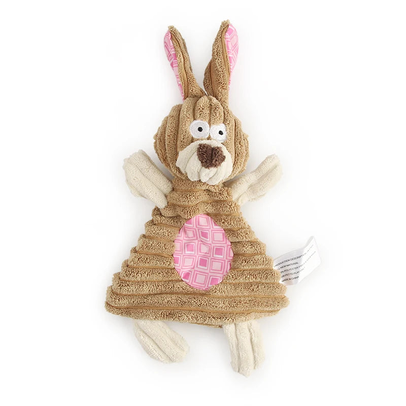 Juguete de Peluche de Pana con Sonido para Perros - Diseños de Animales