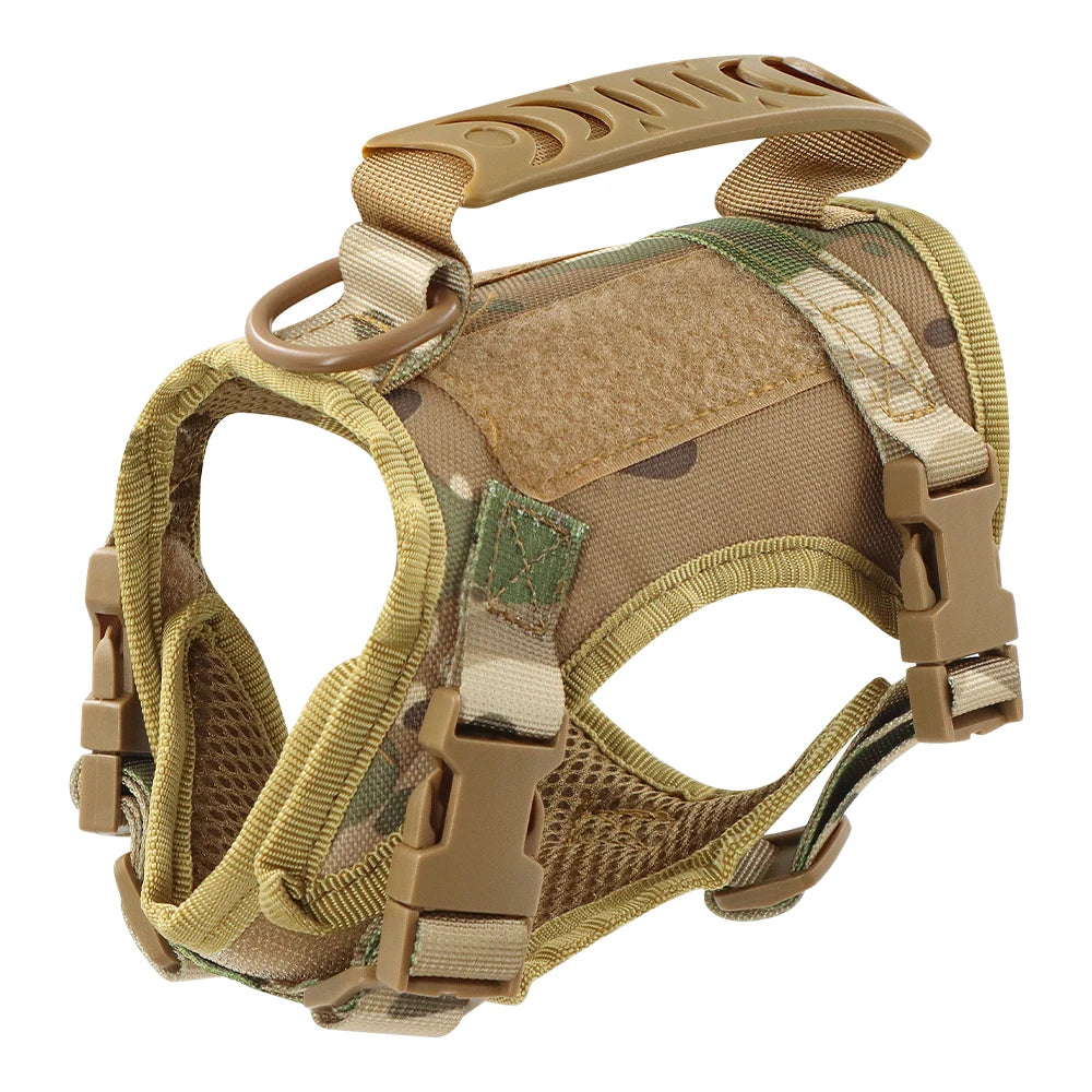Arnés Chaleco Táctico Camuflaje para Perros y Gatos - Aventuras Seguras