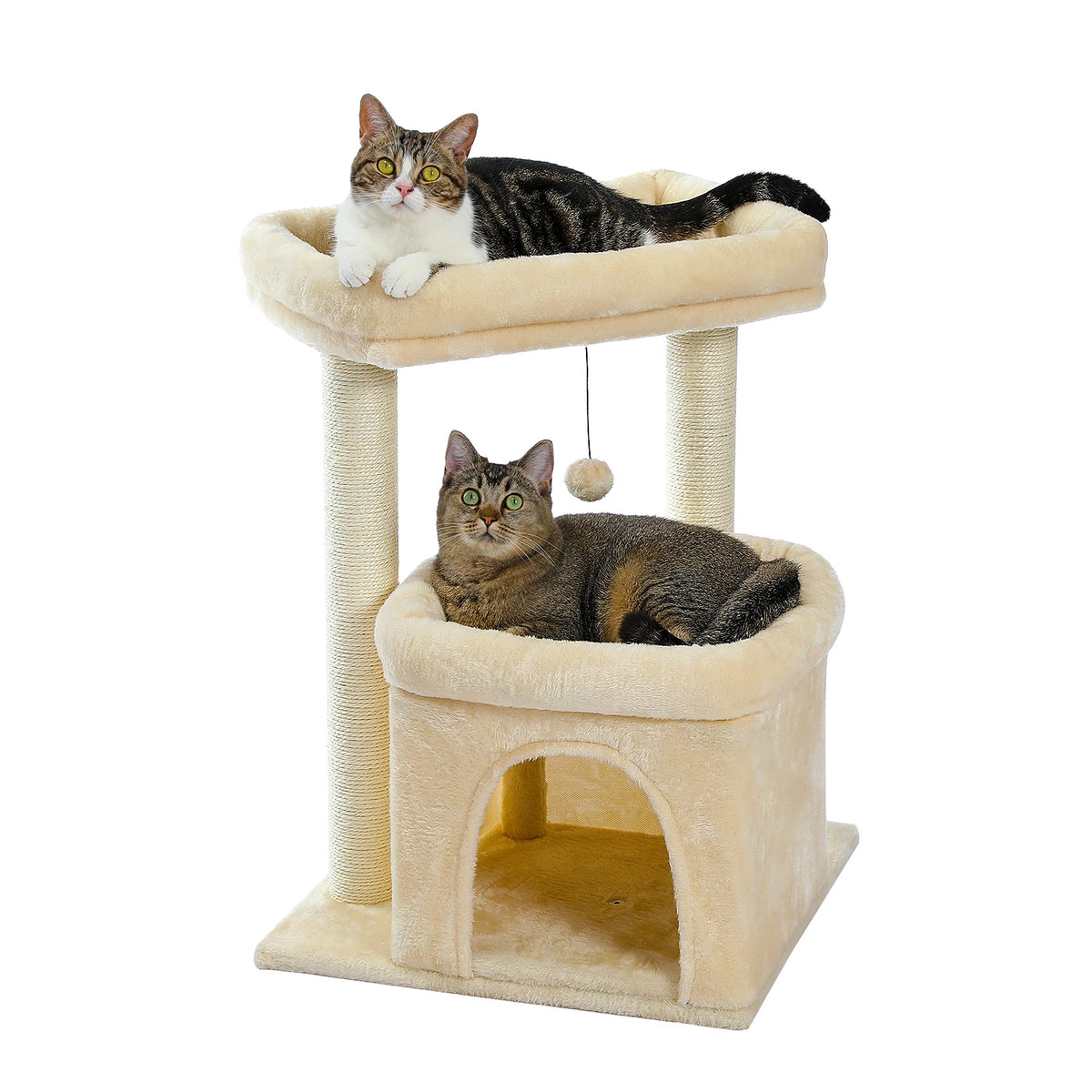 Árbol Rascador para Gatos con Cueva y Plataformas – Cómodo, Seguro y de Alta Calidad