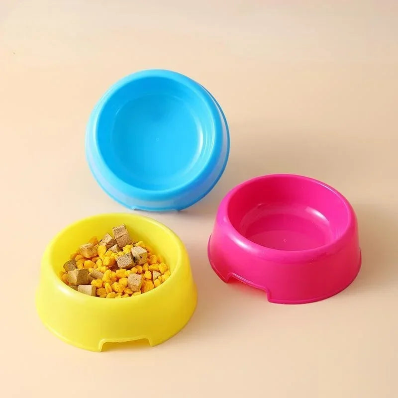 Comedero de Plástico para Perros Cachorros y Gatos – Ligero, Colorido y Resistente