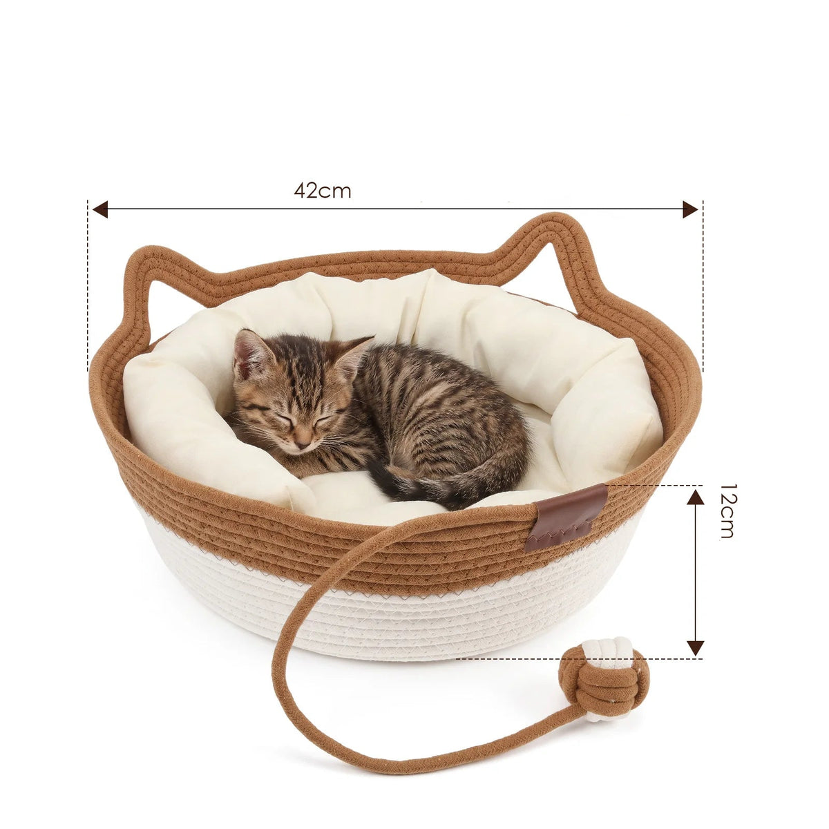 Baumwollseil-Körbchen für Katzen - atmungsaktiv und waschbar
