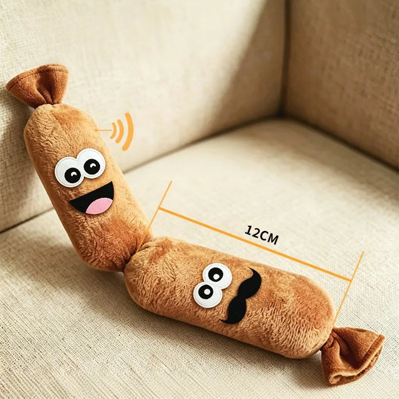 Juguete de Peluche con Forma de Salchicha para Perros
