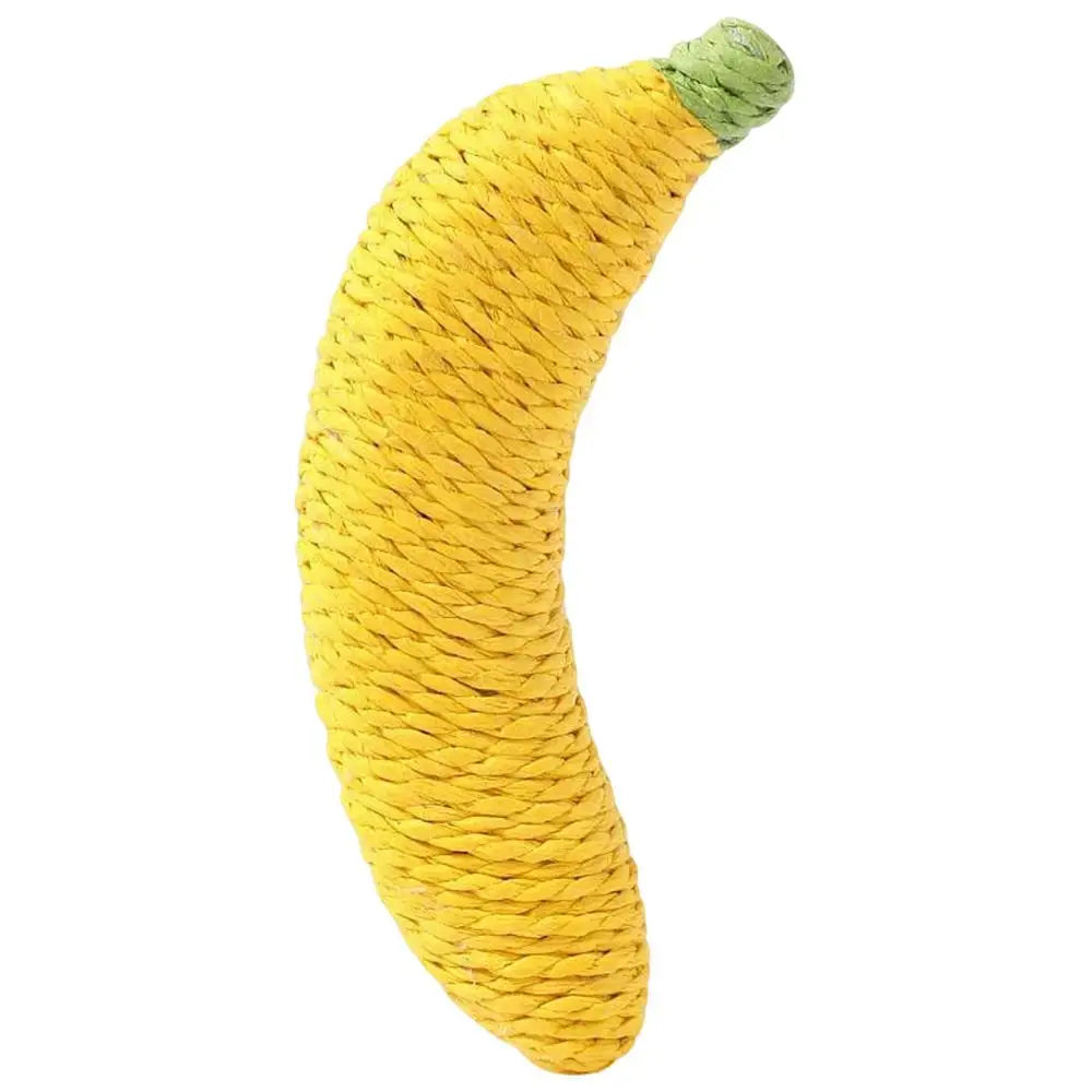 Sisalspielzeug in Bananenform für Katzen