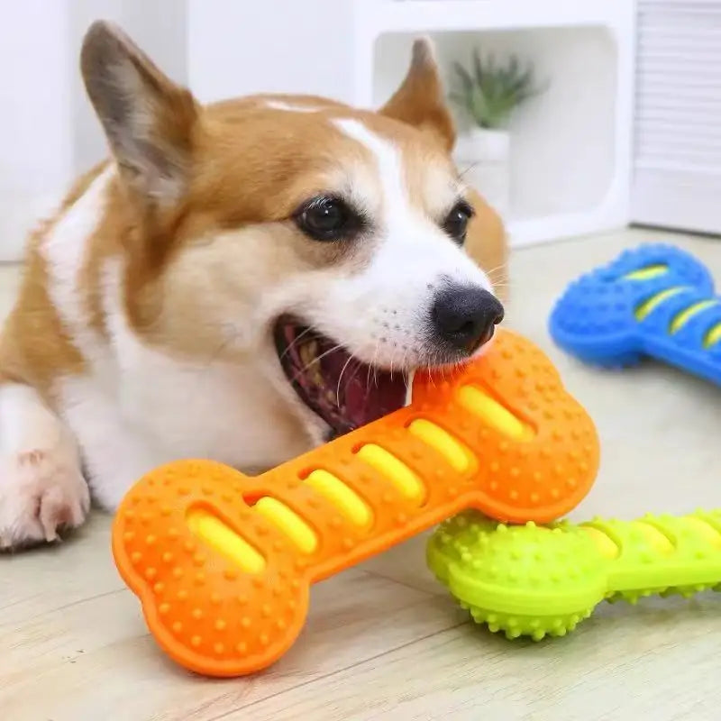 Hueso de Goma Masticable con Sonido para Perros