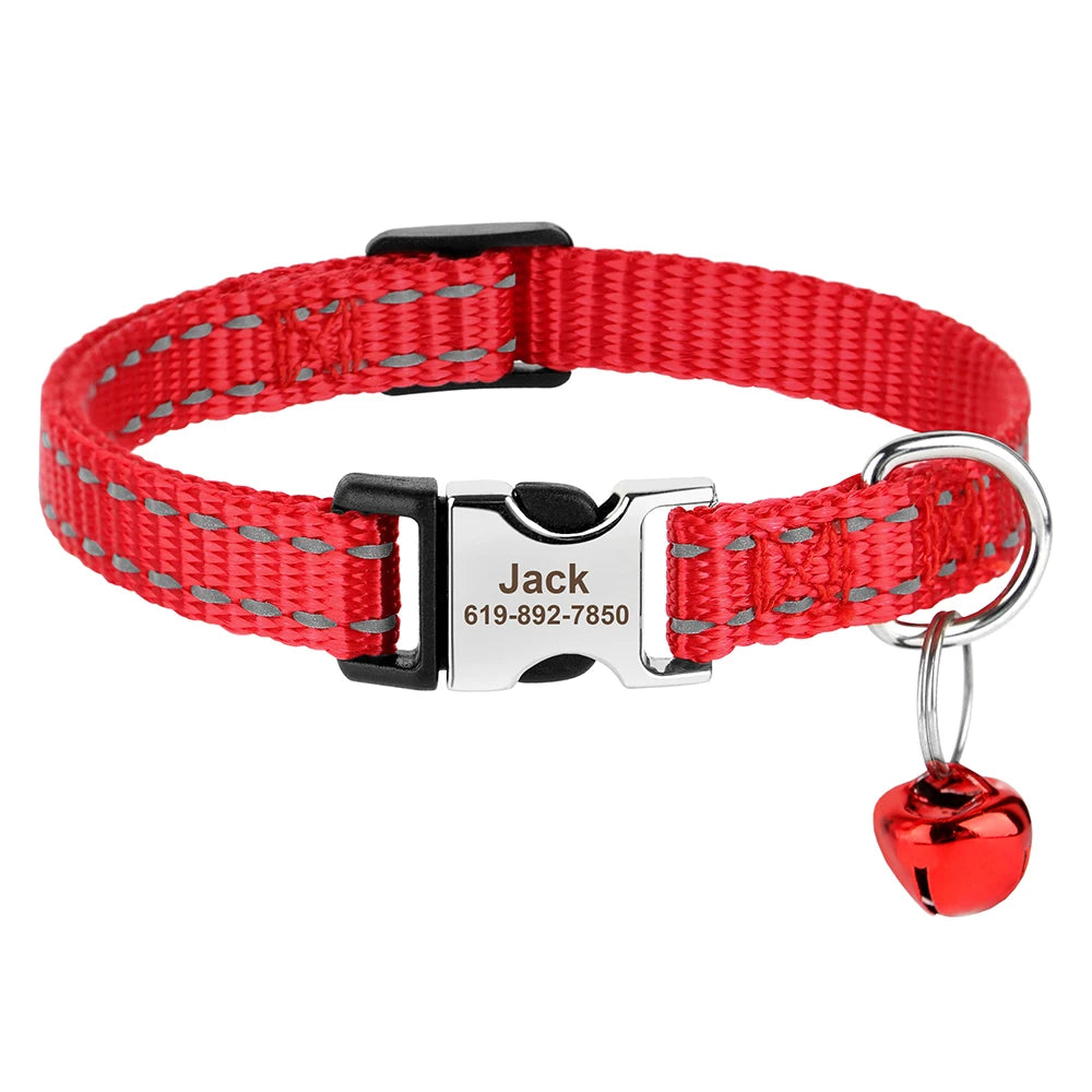 Collar para Perros y Gatos con Cascabel Rojo
