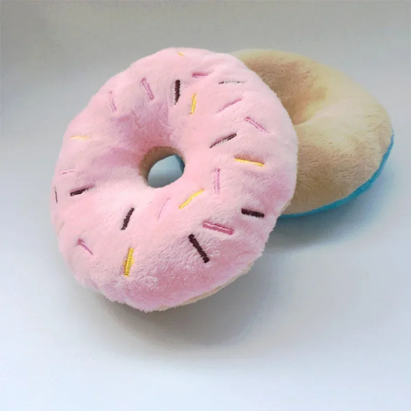 Rosquilla de Peluche con Sonido para Perros