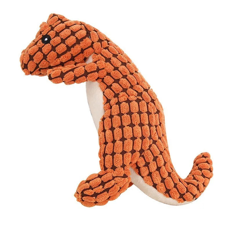 Juguete Mordedor con Sonido para Perros - Diseño Dinosaurio Divertido y Seguro