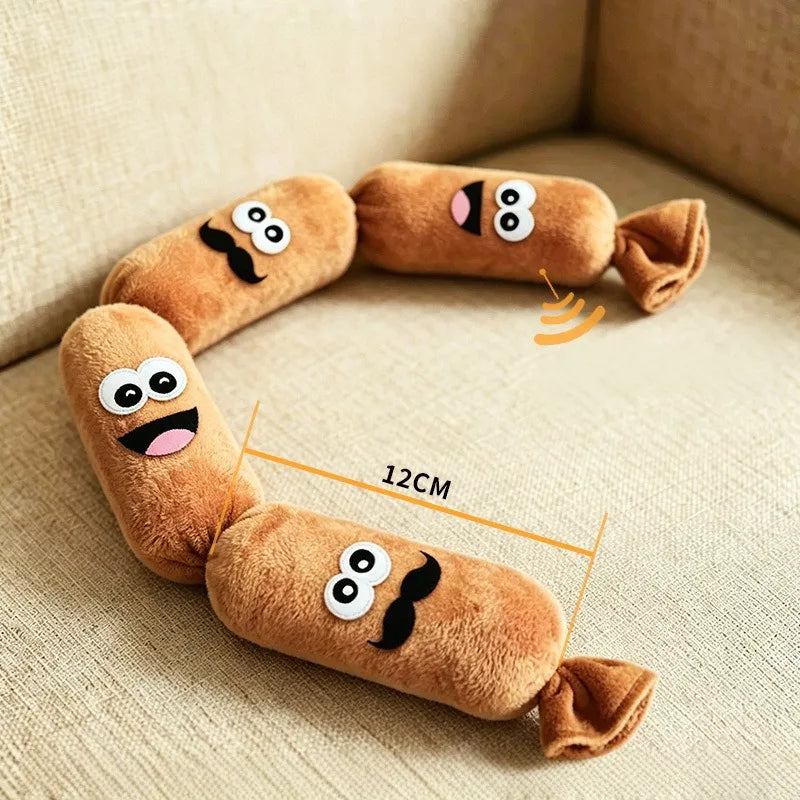 Juguete de Peluche con Forma de Salchicha para Perros