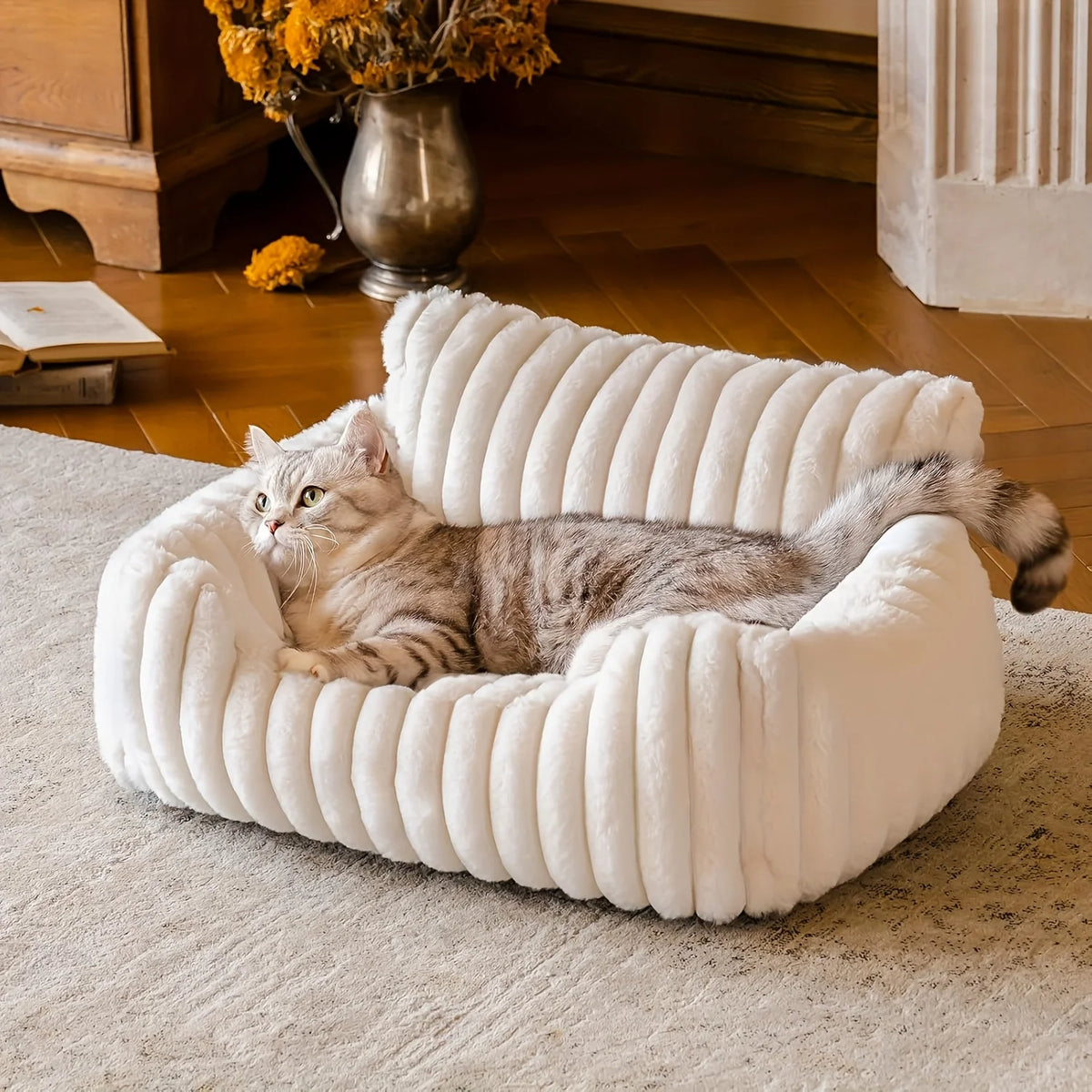 Gemütliches Sofabett für Katzen und Hunde – Tiefer Schlaf
