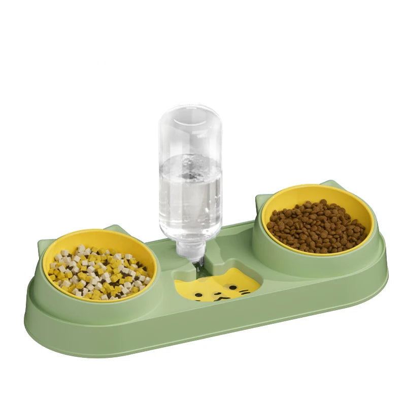 Comedero con Dispensador de Agua para Gatos – Práctico, Higiénico y Moderno