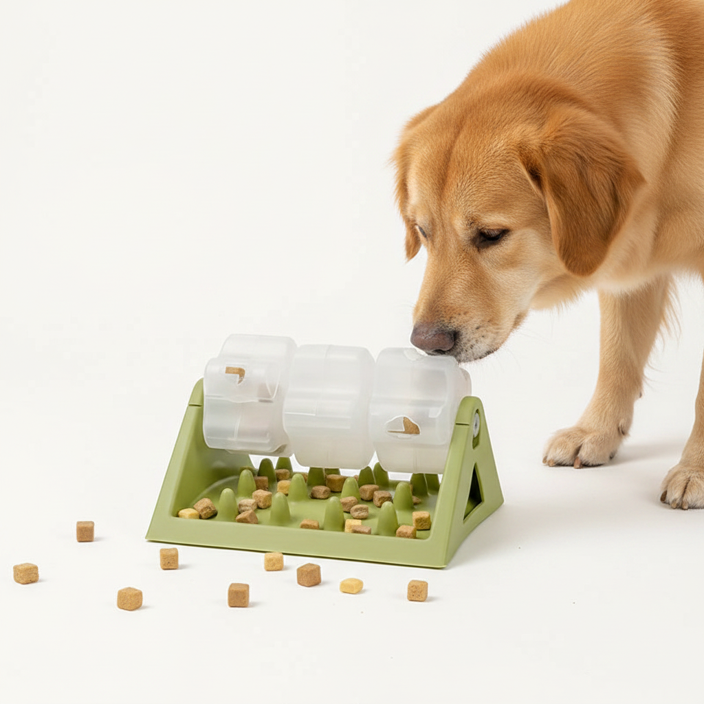 Comedero Puzle Antivoraz para Perros - Verde