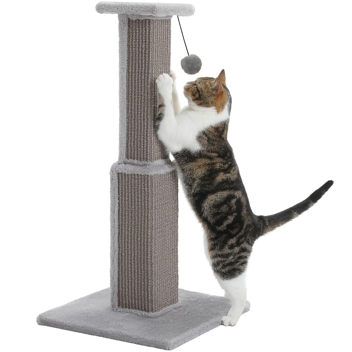 Rascador Alto para Gatos Grandes con Base Estable – Diversión y Protección