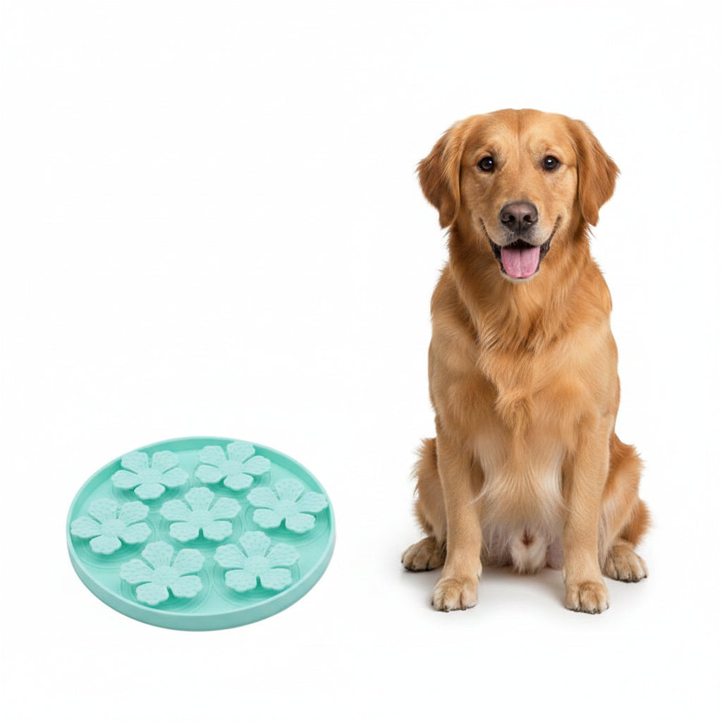 Alfombra de Silicona Lamedora para Perros - Turquesa