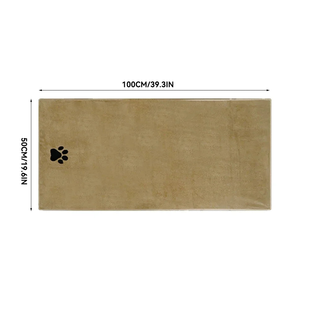 Toalla de Microfibra Bordada para Perros y Gatos