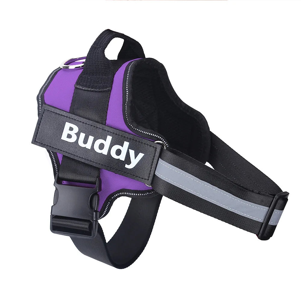 Arnés Personalizable para Perros – Verde, Fucsia, Rosa y Lila