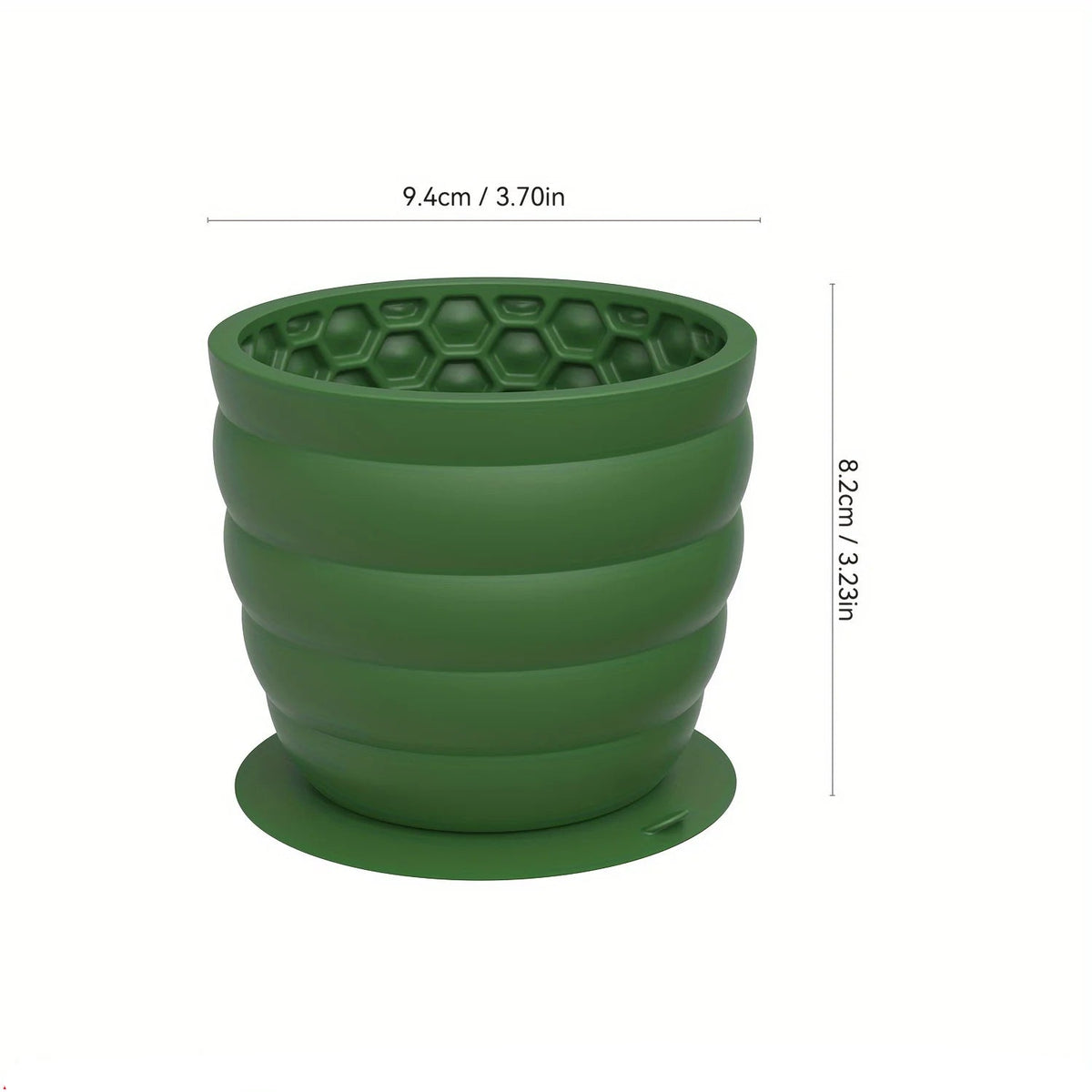 Vaso de Silicona Lamedor para Perros - Tamaño Pequeño Verde
