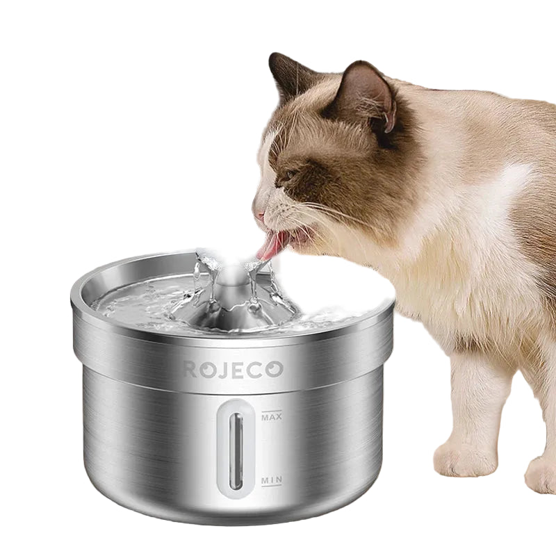 Fuente de Acero Inoxidable para Mascotas: Hidratación Higiénica y Continua