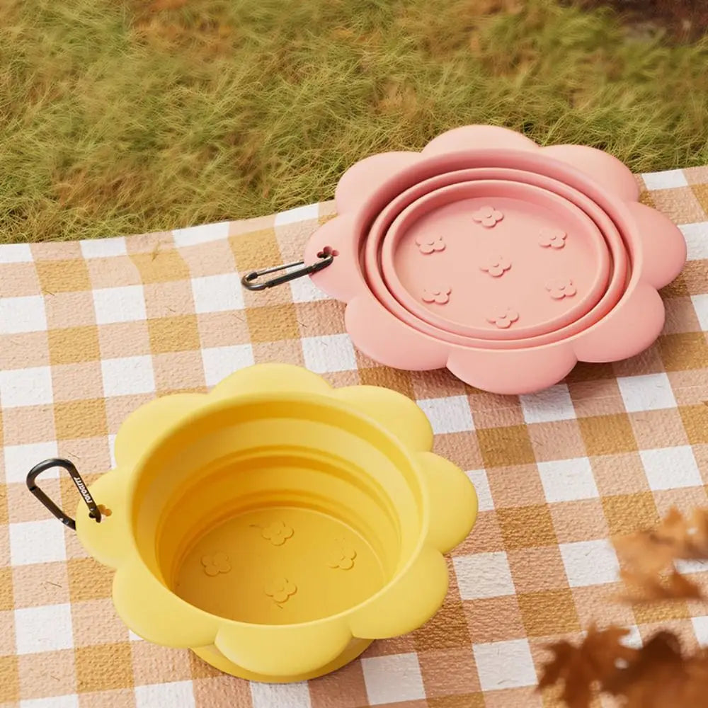 CUENCO PLEGABLE DE SILICONA PARA PERROS Y GATOS de 350 ml