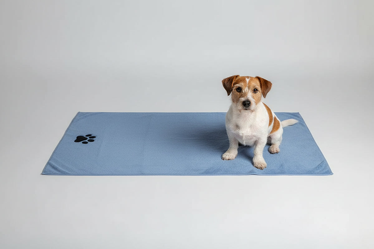 Toalla de Microfibra Bordada para Perros y Gatos