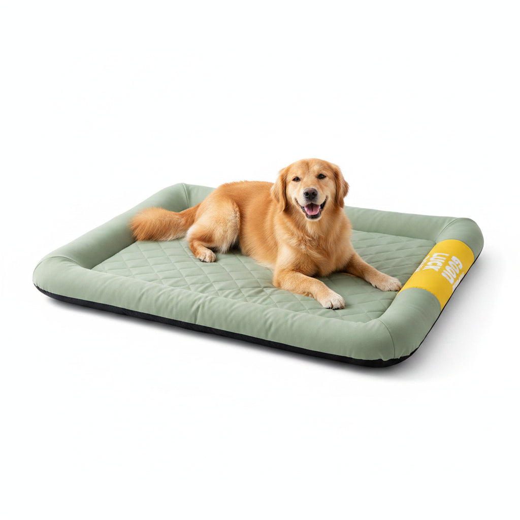 Cama Cesta Refrescante de Verano para Perros y Gatos - Verde