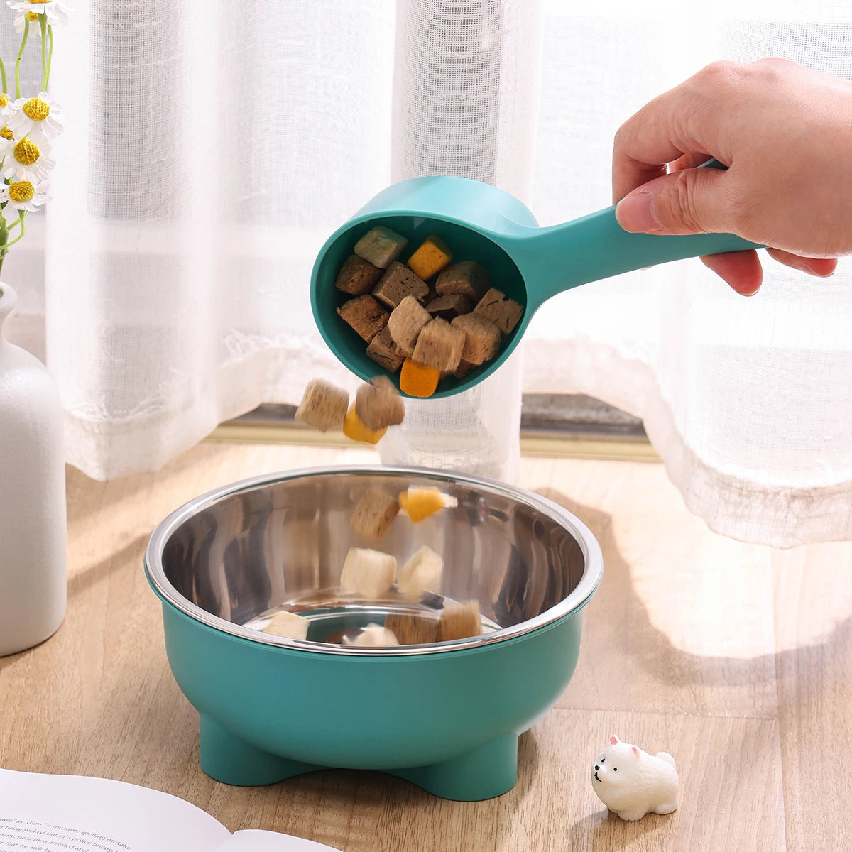 Comedero de Acero Inoxidable para Perros – Higiénico, Resistente y Antideslizante