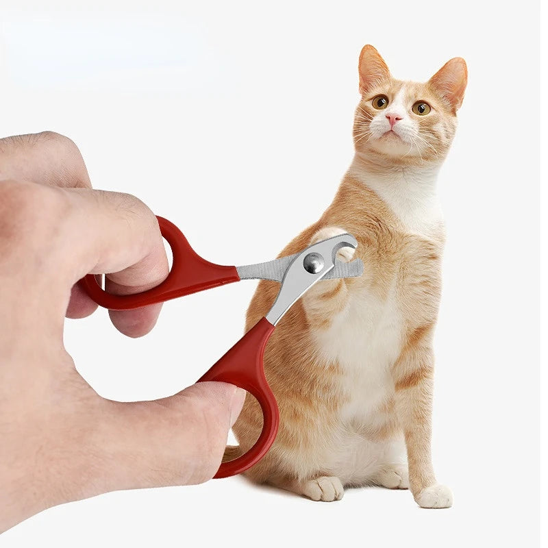 Cortauñas profesional de acero inoxidable para perros y gatos