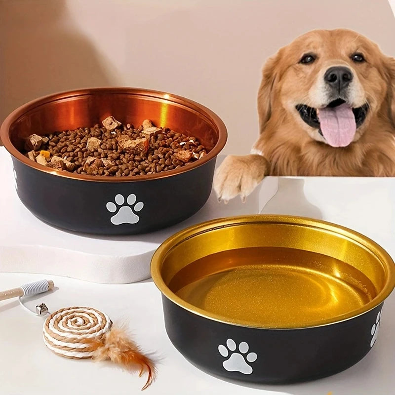 Comedero Antideslizante de Acero Inoxidable para Perros – Duradero, Higiénico y Seguro