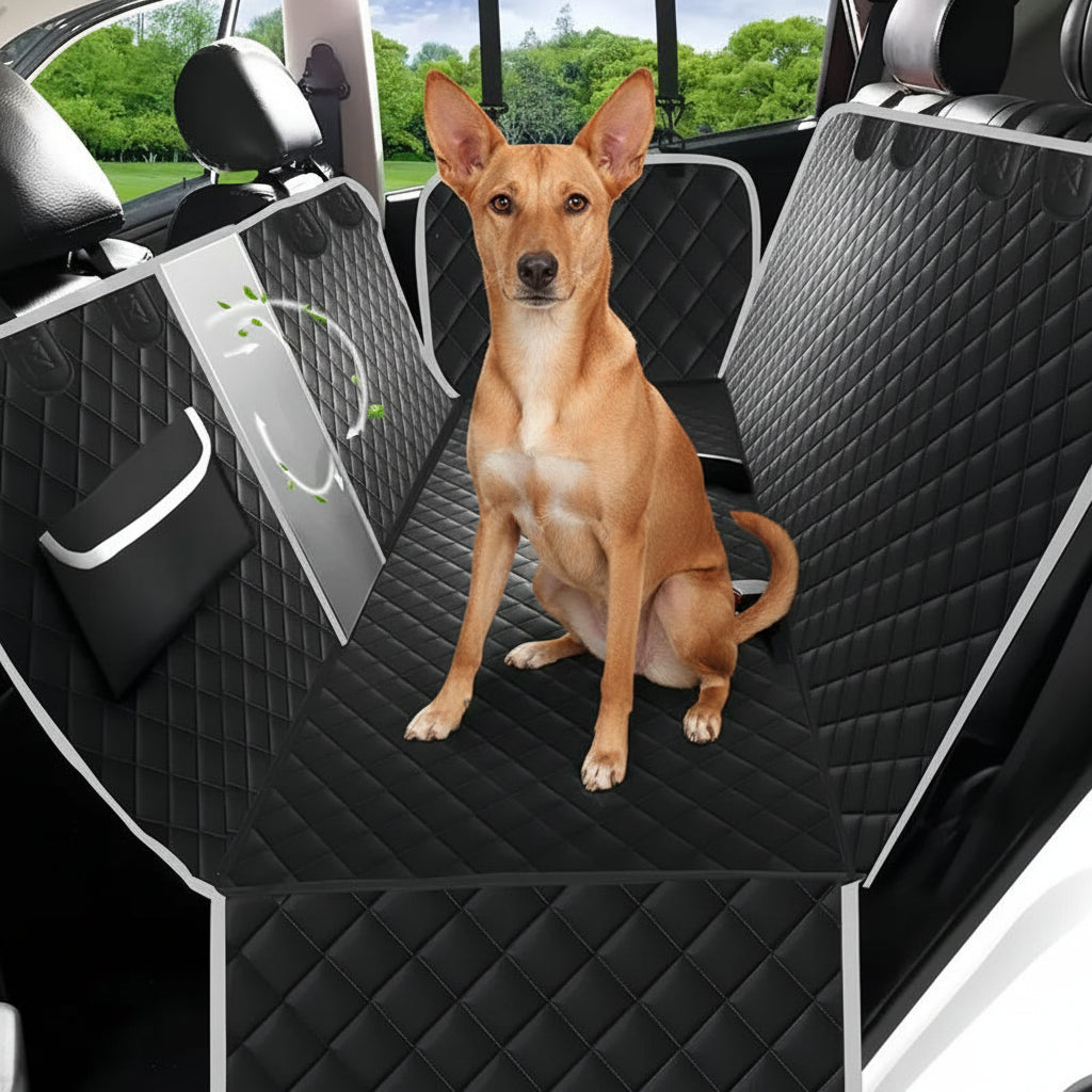 Funda Protectora Impermeable de Tejido Oxford para Asiento Trasero de Coche