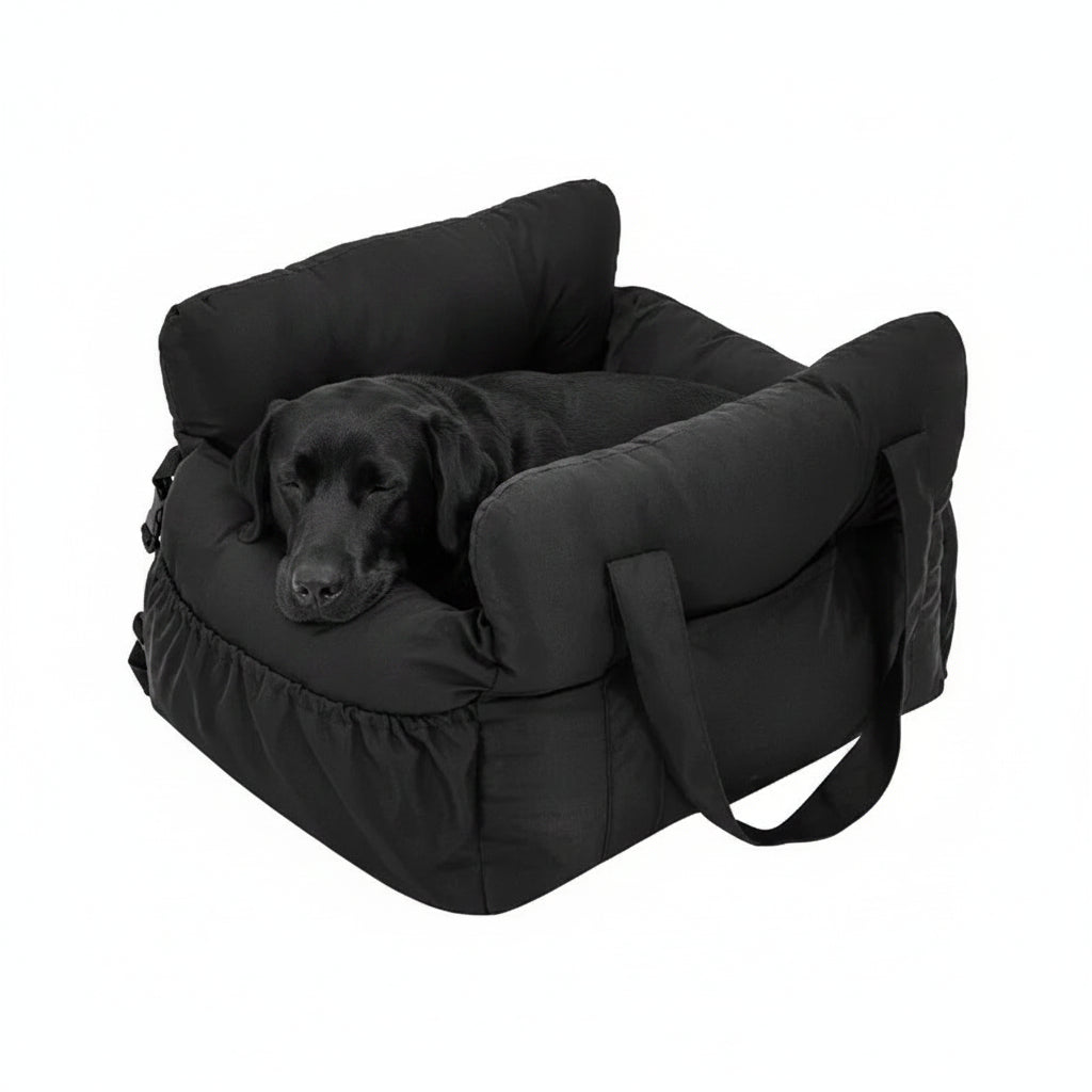 Asiento de Coche Antideslizante para Perros con Cinturón de Seguridad