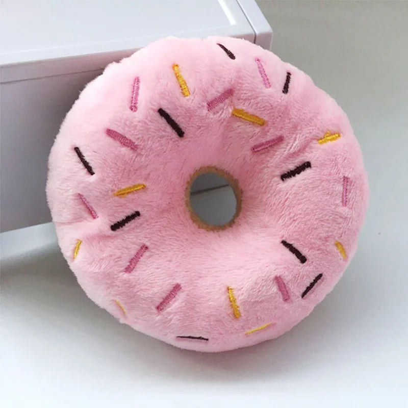 Rosquilla de Peluche con Sonido para Perros