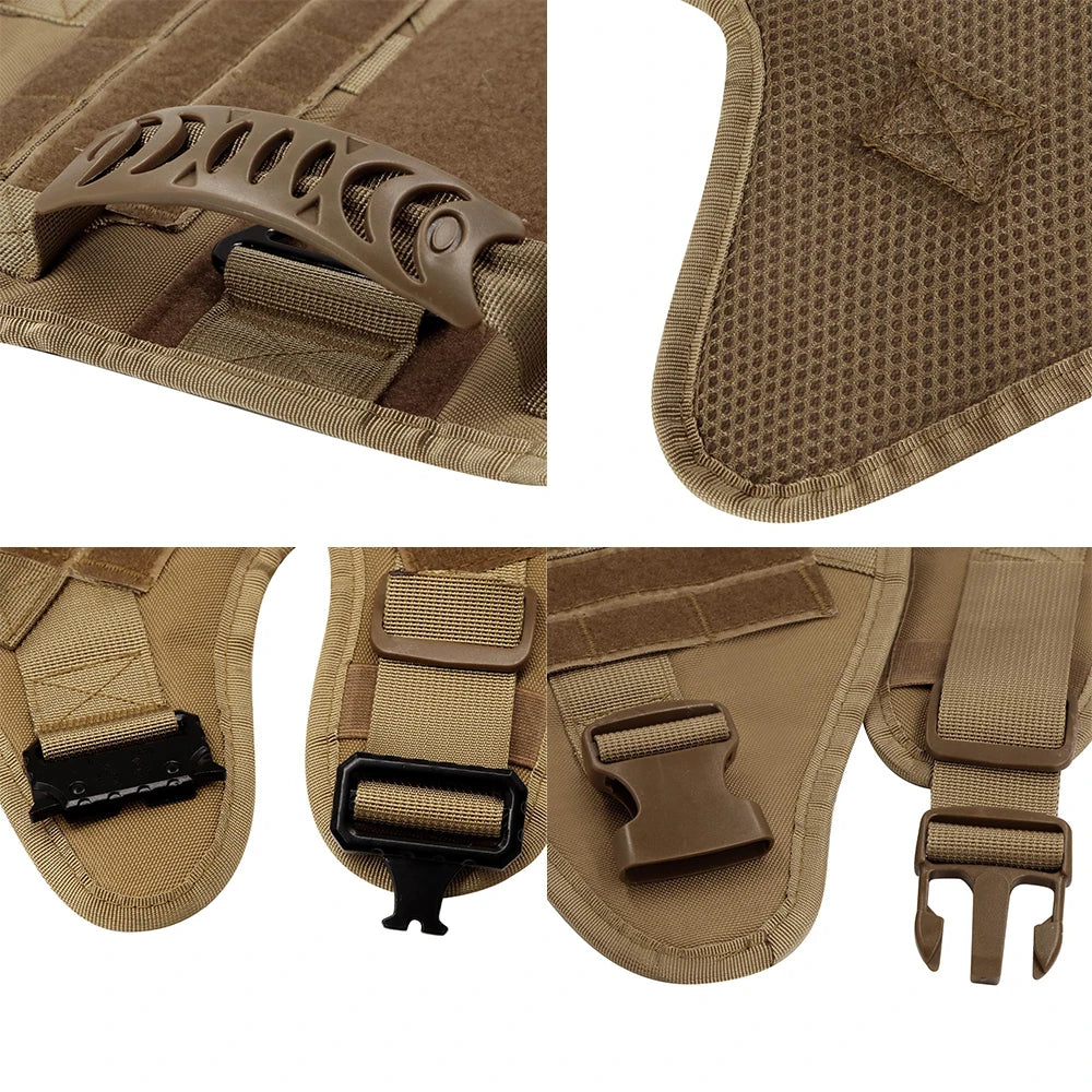 Arnés Táctico Militar para Perros con Sistema MOLLE - Protección Completa