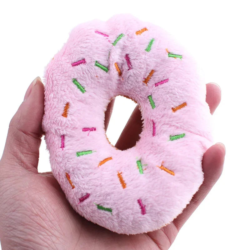 Rosquilla de Peluche con Sonido para Perros