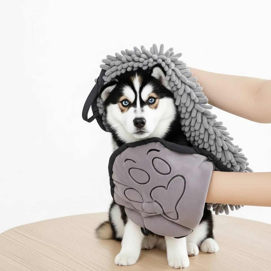 Toalla Ultra Absorbente de Franela para Perros y Gatos