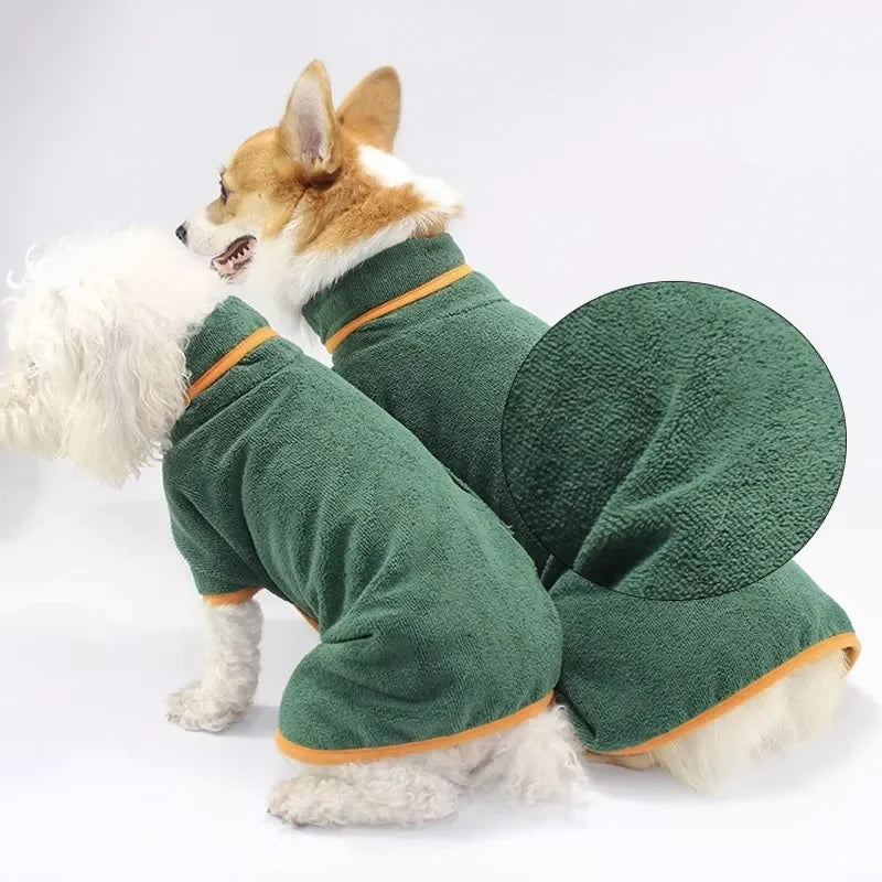 Albornoz Absorbente de Secado Rápido para Perros y Gatos