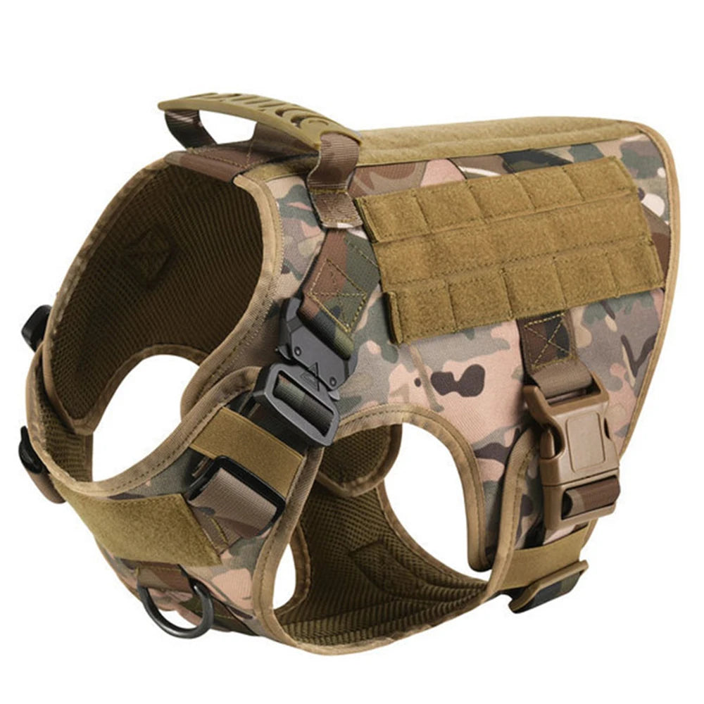 Arnés Táctico Militar para Perros con Sistema MOLLE - Protección Completa