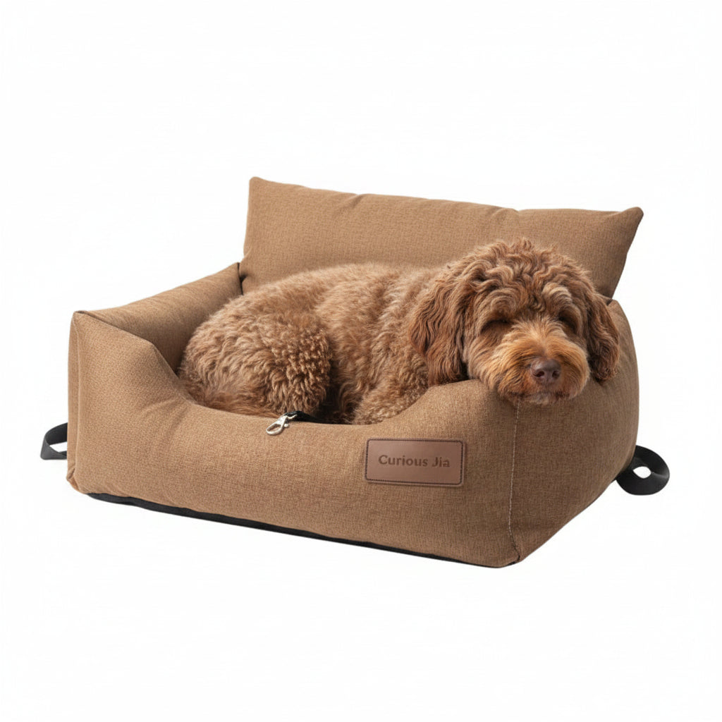 Colchoneta Asiento de Coche para Perros, Antideslizante y Lavable