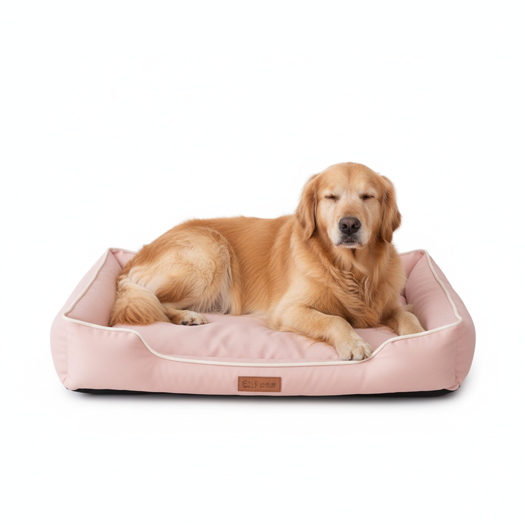 Colchón Cuadrado Rosa para Perros - imagen 1