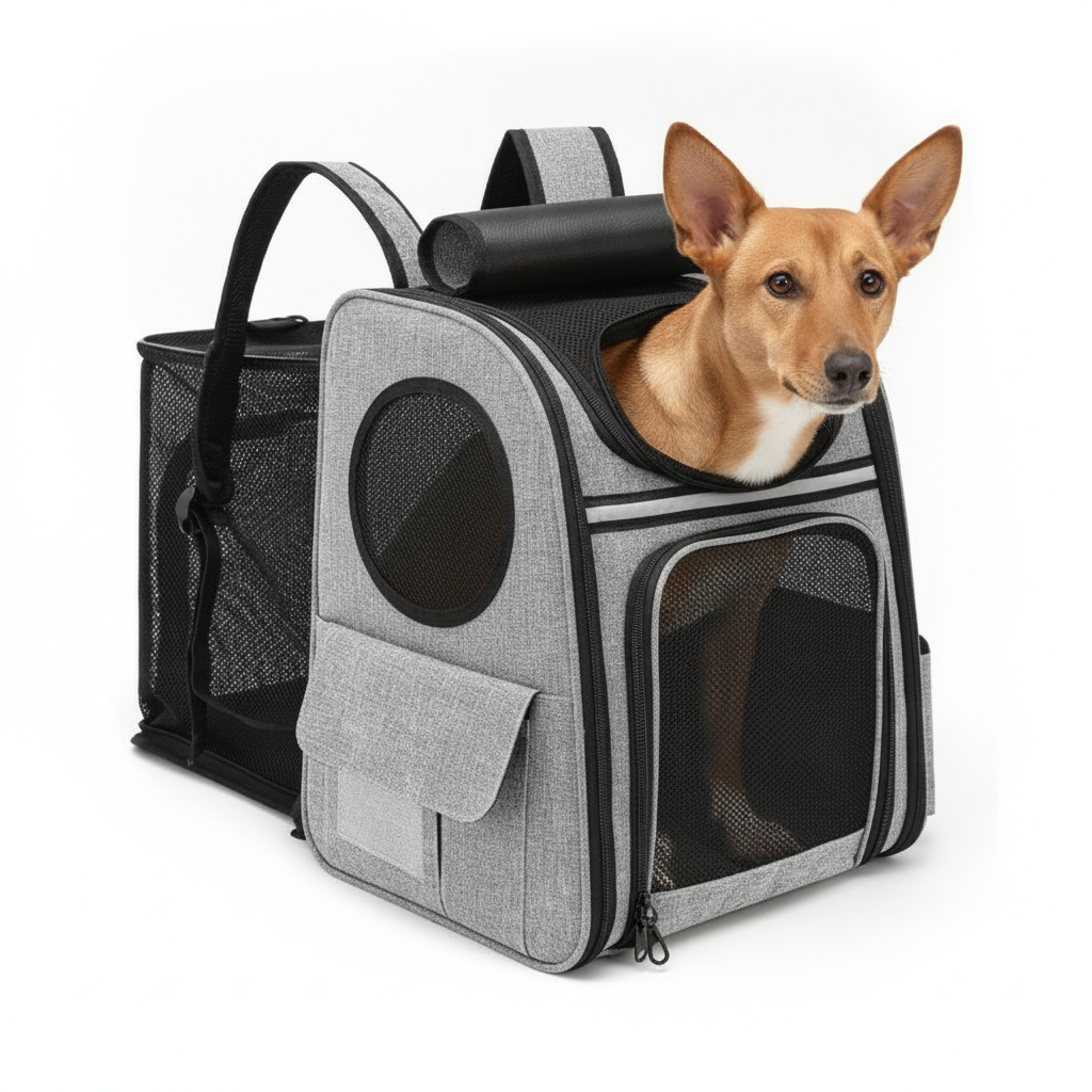 Mochila Transportín con Ventana de Malla para Mascotas - imagen 1