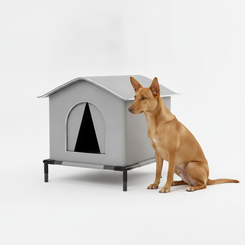 Caseta impermeable elevada para perros pequeños - imagen 1