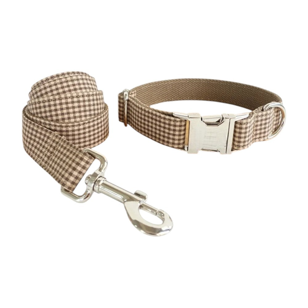 Collar diseño de Cuadros de Nylon para Perros – Resistencia y Estilo para Paseos Seguros