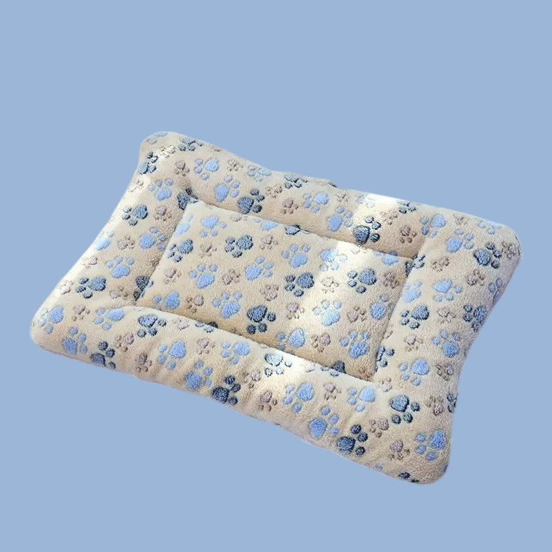 Cama de Algodón para Perros y Gatos de Huellas
