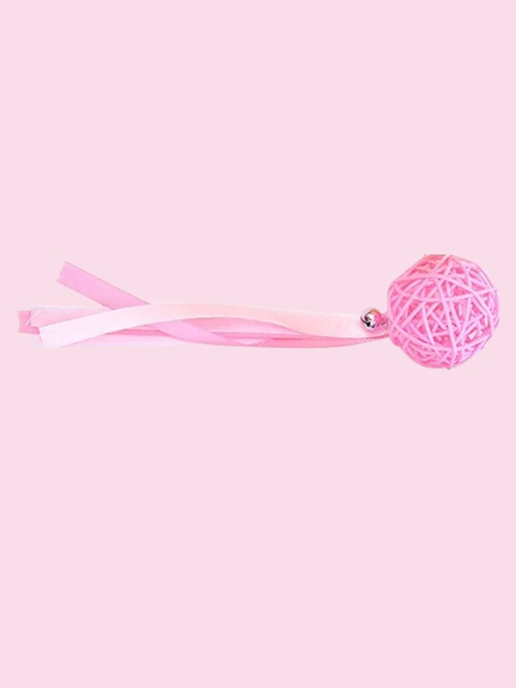 Pelota de madera natural para gatos – Juego ecológico y sin tóxicos