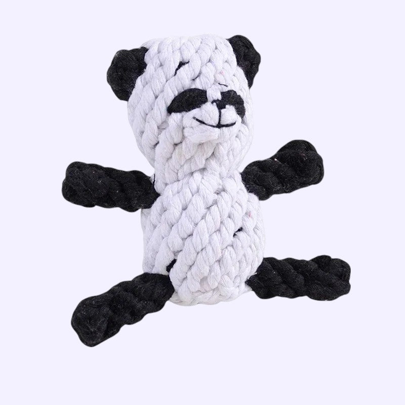 Juguete de cuerda de algodón para perros y gatos – Diversión, limpieza y relax
