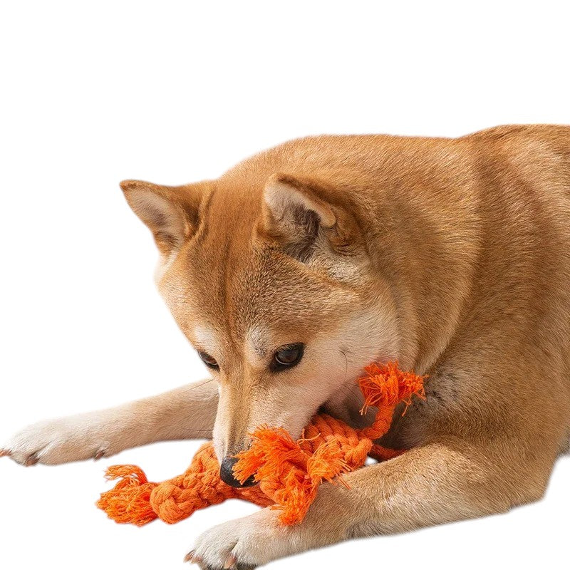 Juguete de cuerda de algodón para perros y gatos – Diversión, limpieza y relax
