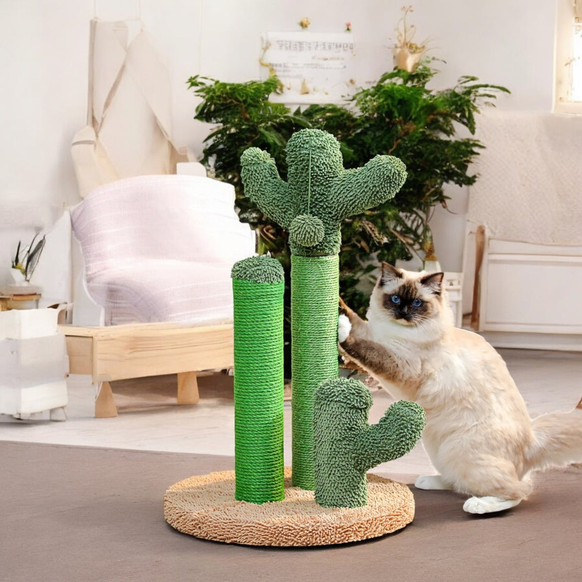 Árbol Rascador de Cactus para Gatos