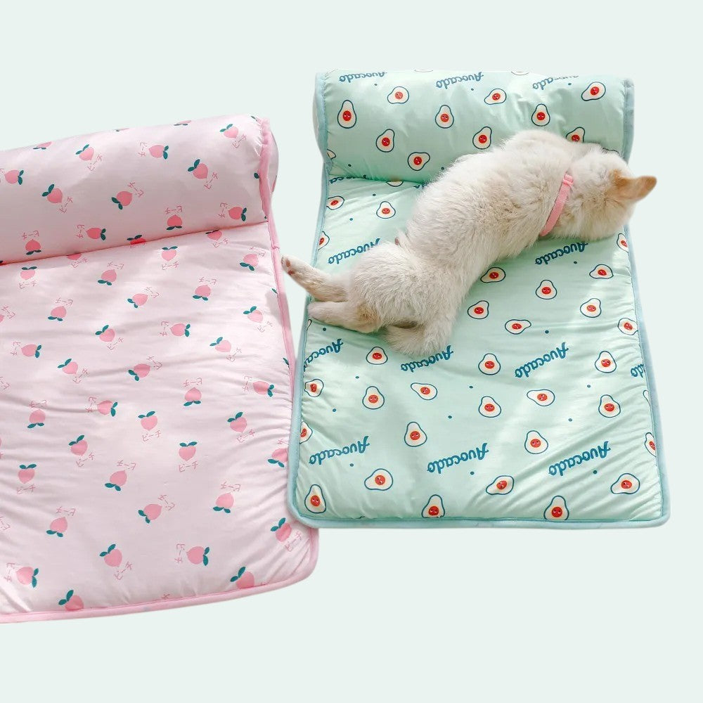 Colchoneta refrescante de algodón para perros – Descanso fresco y saludable
