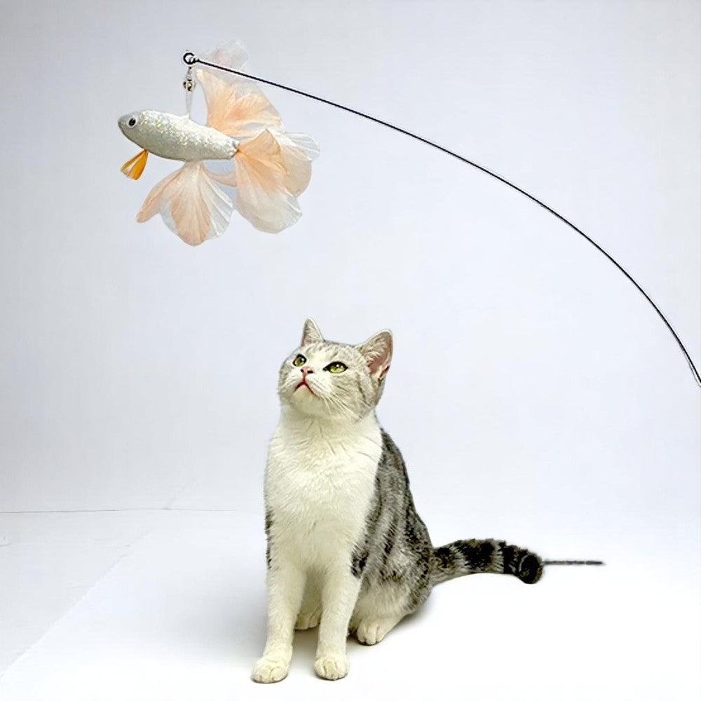 Juguete Interactivo Caña con Pez para Gato – Diversión y Agilidad